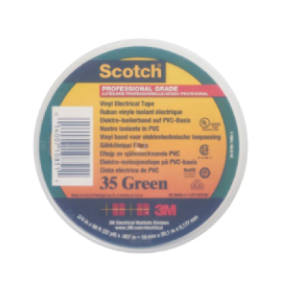 Scotch Vinyl Electrical Tape 35 (Green)