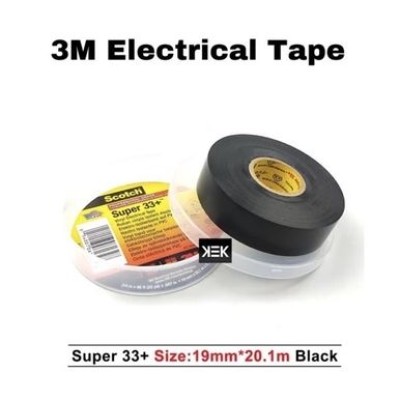 33 Scotch Vinyl Electrical Tape 19mm X 20m Pvc Black