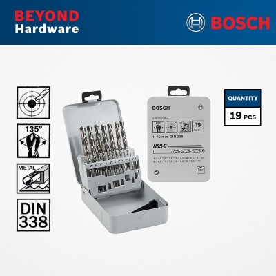 *BOSCH HSS-G Metal Drill Bit Set - 2607019116