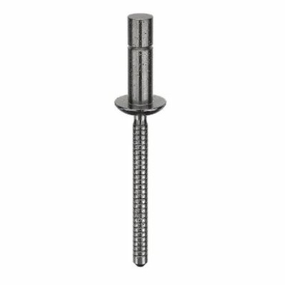 HUCKLOK MGLP-R6-4-PKT Blind Rivet, 3 16 In Rivet Dia., Steel, 0.415 In Rivet Lg., 0.063 In To 0.27 In Grip Rng, 25PK