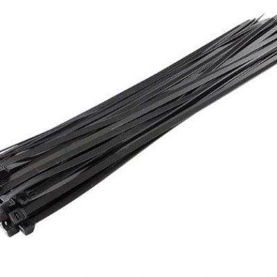 Gocableties Black Cable Ties Heavy Duty, 580mm x 12.7mm, Pack of 100, Long Nylon Zip Ties, Plastic Tie Wraps, Secure Self-Locking Mechanism, for Home, Garden, Office and DIY