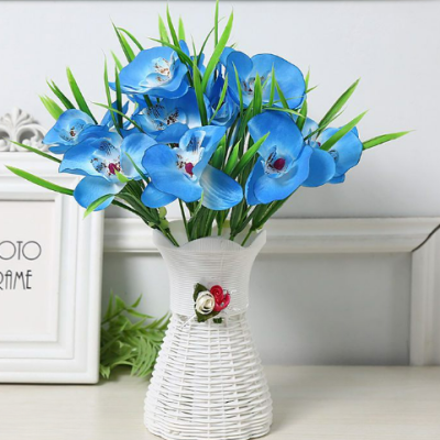 *Flower and Vase Set Exquisite Silk Flower Decorative Flower