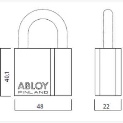 PL330 50 (Medium strength brass padlock with chrome finish)