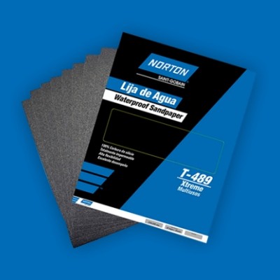 *Norton Waterproof Sheets P100 Grit Fine Sanding Sheet, 280mm x 230mm [50s]