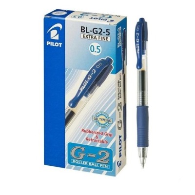 PILOT G-2 BALL POINT PEN BL-G2-5-BL 0.5MM EXTRA FINE BLUE *