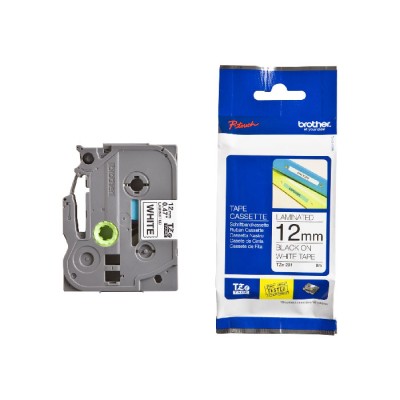 Brother TZe-231 Black on White 12mm