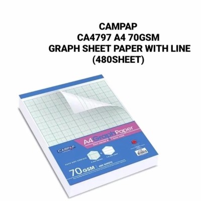 CAMPAP CA4797 A4 Graph Sheet Paper With Line