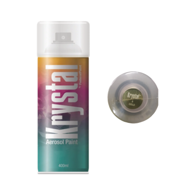 PAINT SPRAY 8 AEROSOL ARO GOLD  400ML KRYSTAL