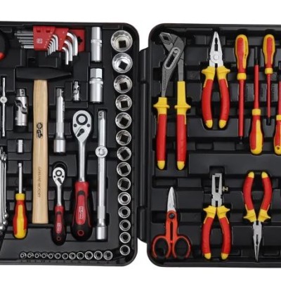 RS PRO 88 Piece Electrician Tool Kit Tool Kit with Case VDE 1000V Approved