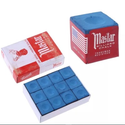 12Pcs Billiards Chalk Pool Cue Chalk Master Billiard Chalk Original Snooker Billiard Chalks 1 Box