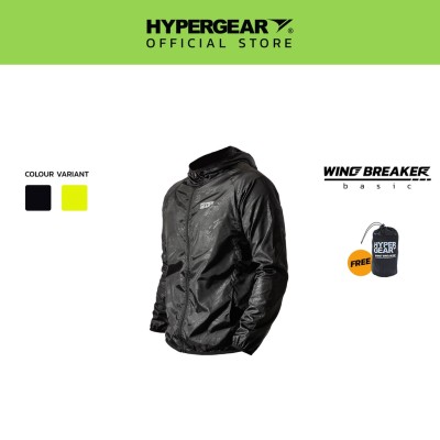 *#Hypergear Windbreaker Basic (Lightweight | Water-Resistant | Breathable | Side-Pocket | Packable | Polyester)