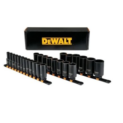 DEWALT 26-Piece 1 2" Drive Deep Metric Impact Socket Set (DWMT19242)