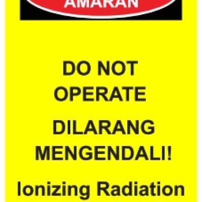 ISOLATION TAG : LOCKOUT TAG LOTO [100s], DOUBLE SIDED