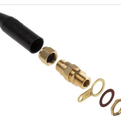 Peppers Black Brass Cable Gland, M20 Thread, 11.5 mm min., 16 mm max., IP66