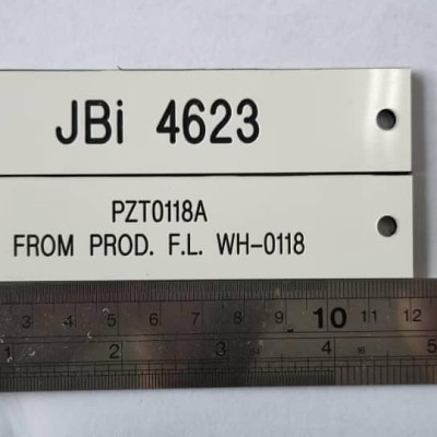 White Black White Gravo 'Laminated Traffolyte (Phenolic Plastic) c w Engraving