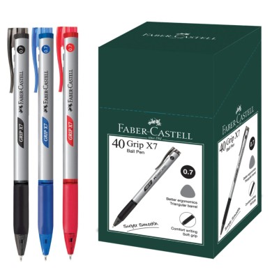 Faber Castell  Grip X Ball Pen X7 Black 0.7mm