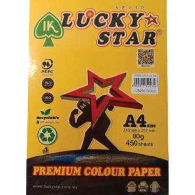 PAPER A4 80GSM 450'S 200 GOLD L STAR