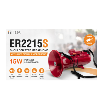 TOA ER2215S 15W Shoulder Type Loud Hailer