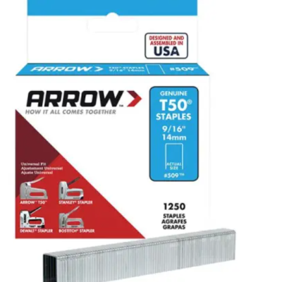 Arrow - Staples T50 14mm (9 16 in) (box of1250)