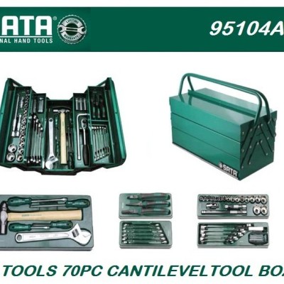 *SATA TOOLS 70 PC CANTILEVER TOOL BOX SET 95104A-70