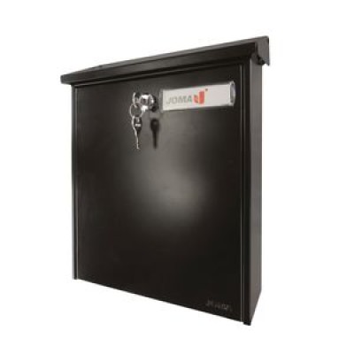 *Securikey Black Mailbox - 370 mm x 365mm x 110 mm   370 mm x 360mm x 110 mm (Flat Top Box)