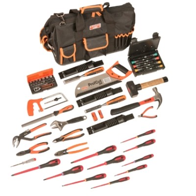 Bahco 56 Piece Electro-Mechanical Tool Kit with Case