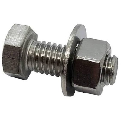 HEX. HEAD BOLT c w NUT & WASHERS
