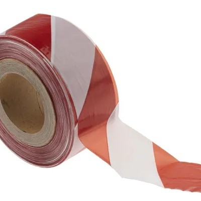 BARRIER TAPE, RED WHITE, 500M, C