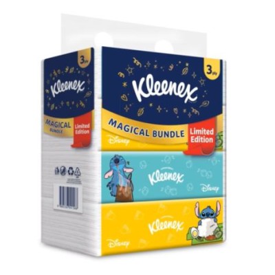 KLEENEX Facial Tissue Soft Box Limited Edition 3PLY 100s x 4