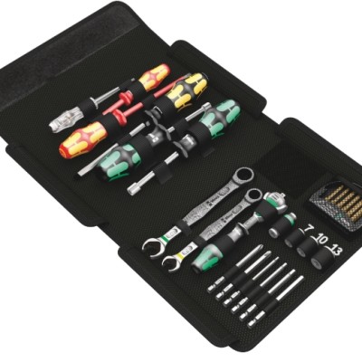 Wera 25 Piece Kraftform Kompakt SH 1 PlumbKit Tool Kit with Pouch, VDE Approved