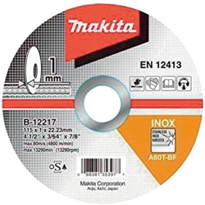 Makita B Aluminium Oxide Cutting Disc, 100mm x 1mm Thick, P120 Grit [10s]