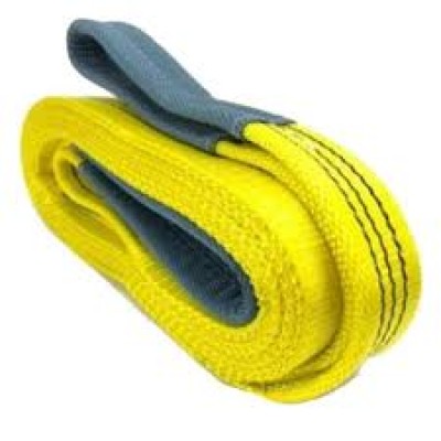 Flat Eye Polyester Webbing Slings 4 ply 7:1 safety factor c w certificate SWL 10T X 12 MTR (Can offer 12T x 12mtr)