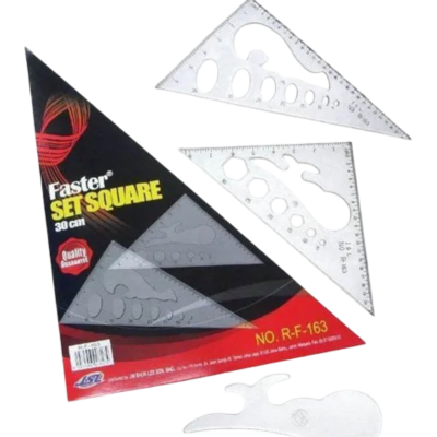Faster Set Square 30cm R-F-163 (1X2'S)