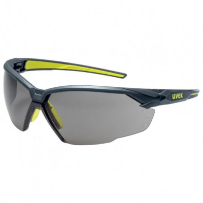 Uvex 9181281 Suxxeed Guard Safety Eyewear Grey Lenses, Lime Frame (DOSH Certified)