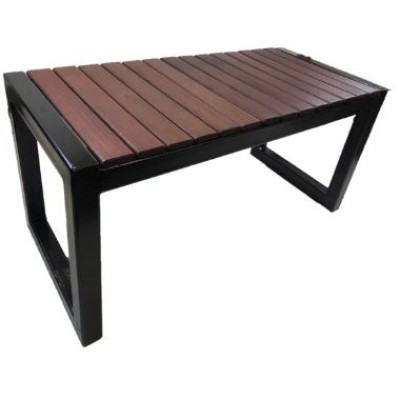 Outdoor Indoor Garden Natural Solid Jarrah Timber Backless Bench Sea