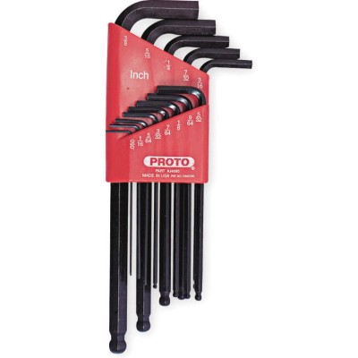 PROTO J4995 13 Piece Round Head Hex Key Set