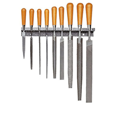 *FACOM STU - 9pc Wooden Handle File Set + Rack
