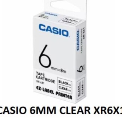 CASIO EZ-LABEL TAPE 6MM CLEAR