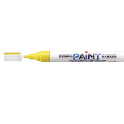 ZEBRA Paint Marker 200M - YELLOW (10 Pcs Box)