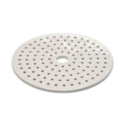 Porcelain Desiccator Plate, 230mm, Perforated with Center Hole