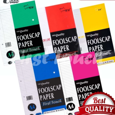 FoolScap Paper A4 80gsm Exam Sheet Test Pad
