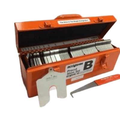 ACCUSHIM B-FULL KIT Full Shim Kit, 3 x 3 Inch Size, With Shim Extractor, 260 Pieces, Stainless Steel