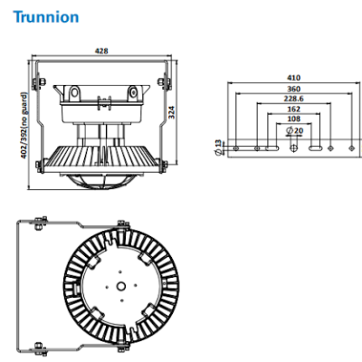 Crouse Hinds CHLAS2182-06 Trunnion Bracket for 3L-11L