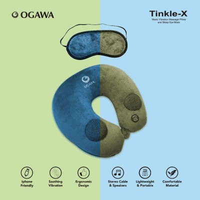 *OGAWA Tinkle-X Music Vibration Massage Pillow and Sleep Eye Mask