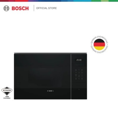 Bosch Series 6 25L Built-In Microwave with Grill | 900W | Black | Hydrolytic Cleaning | Autopilot 8 - BEL554MB2M