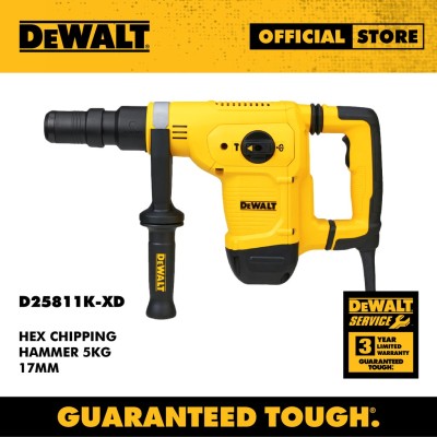 DEWALT D25811K-XD Hex Chipping Hammer (17mm 5kg)