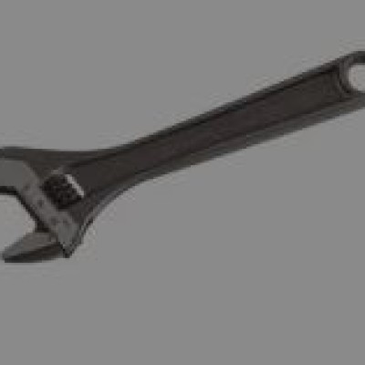 Wrench, Adjustable, 27 mm Max Jaw Opening, 205 mm Overall