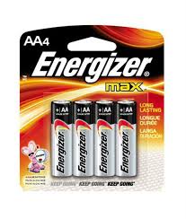 ENERGIZER AA  BATTERY - 4 PC