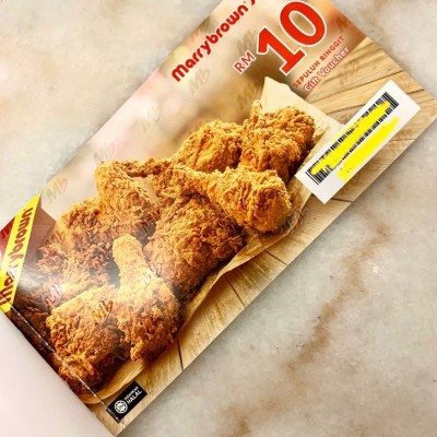 *Marrybrown Gift Voucher RM10