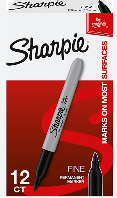 Sharpie Markers Black (12pcs      /      box)